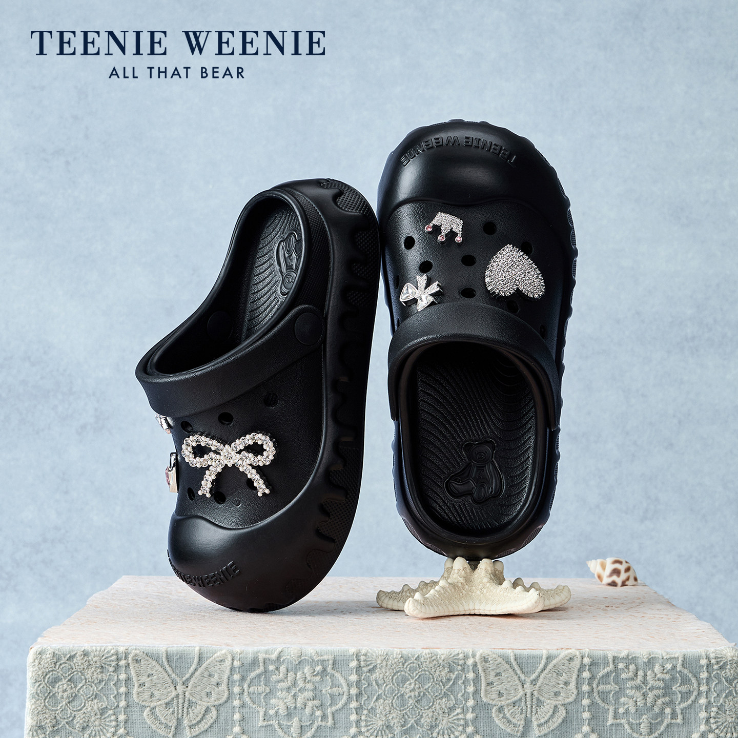 TeenieWeenie小熊童鞋儿童洞洞鞋女童2026夏季新款凉鞋户外沙滩鞋