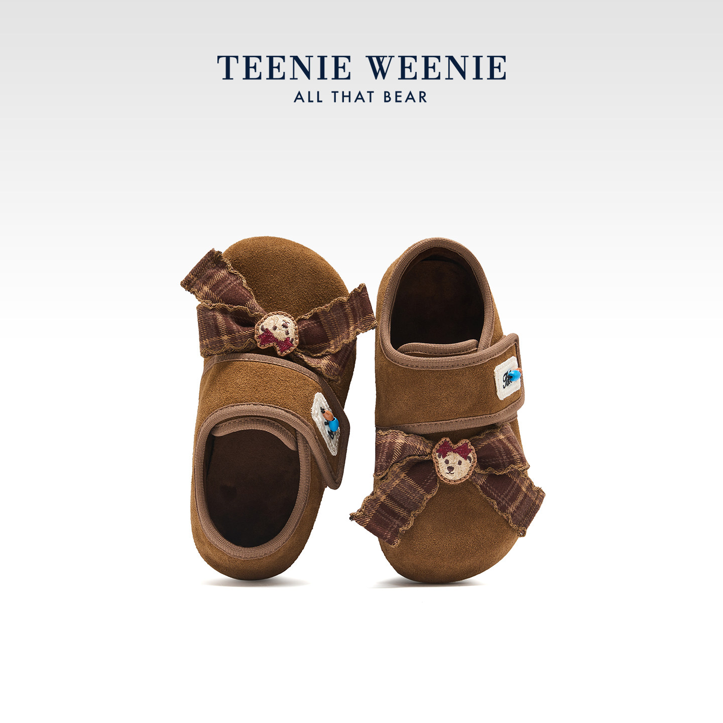 TeenieWeenie小熊女童加绒勃肯鞋