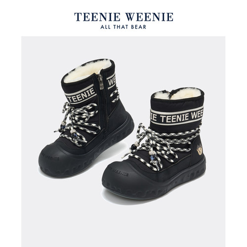 TeenieWeenie女童棉鞋冬季加绒
