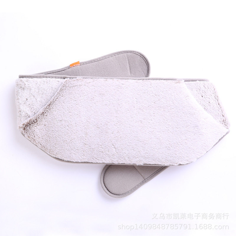 兔绒护腰带热敷腰部加热保暖暖宫电热二合一静面兔毛