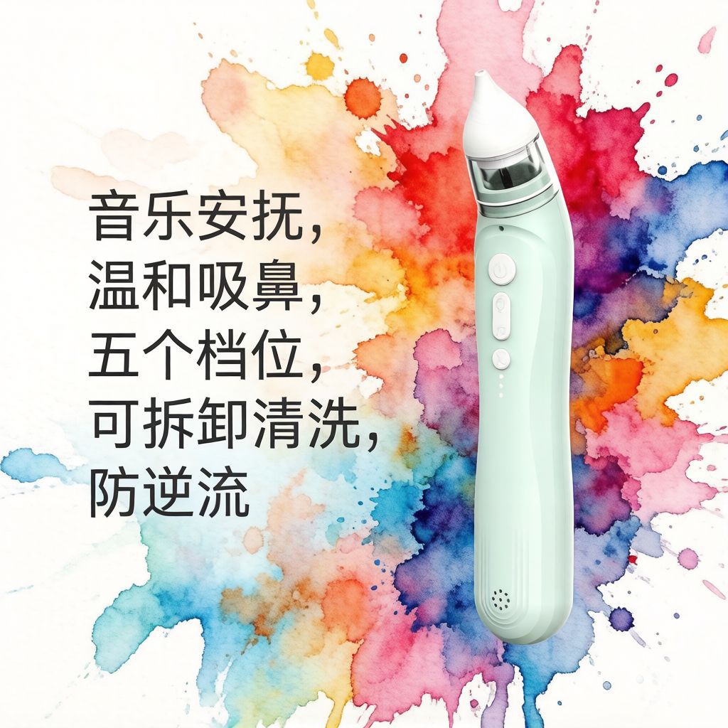 电动婴儿吸鼻器家用便携宝宝鼻屎清洁器儿童专用负压防逆流洗鼻机