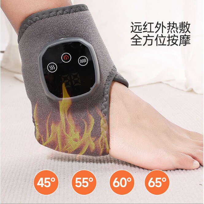 智能脚踝按摩仪石墨烯加热震动足部脚底按摩神器保暖护手部按摩器