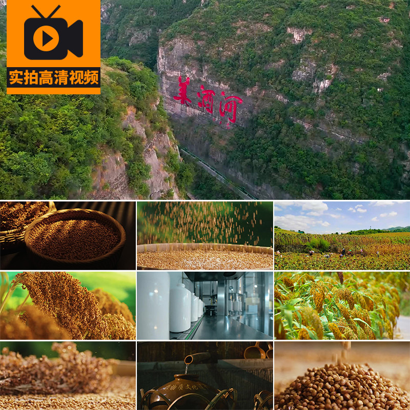 贵州美酒河红高粱酿酒酱香白酒茅台镇酒车间生产实拍高清视频素材