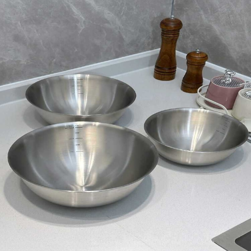 ?304食品级不锈钢盆洗菜和面打蛋家用厨房凉拌沙拉料理盆直边盆