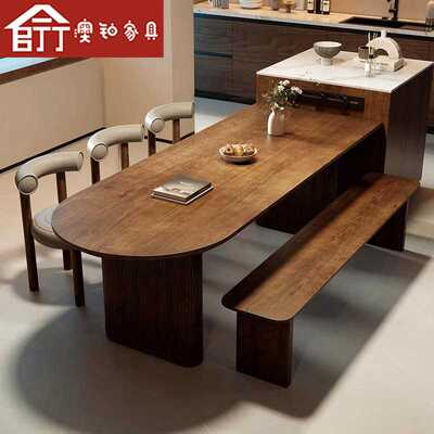 澳铂北欧全实木餐桌椅组合家用小户型长方形吃饭桌子餐厅桌子椅子