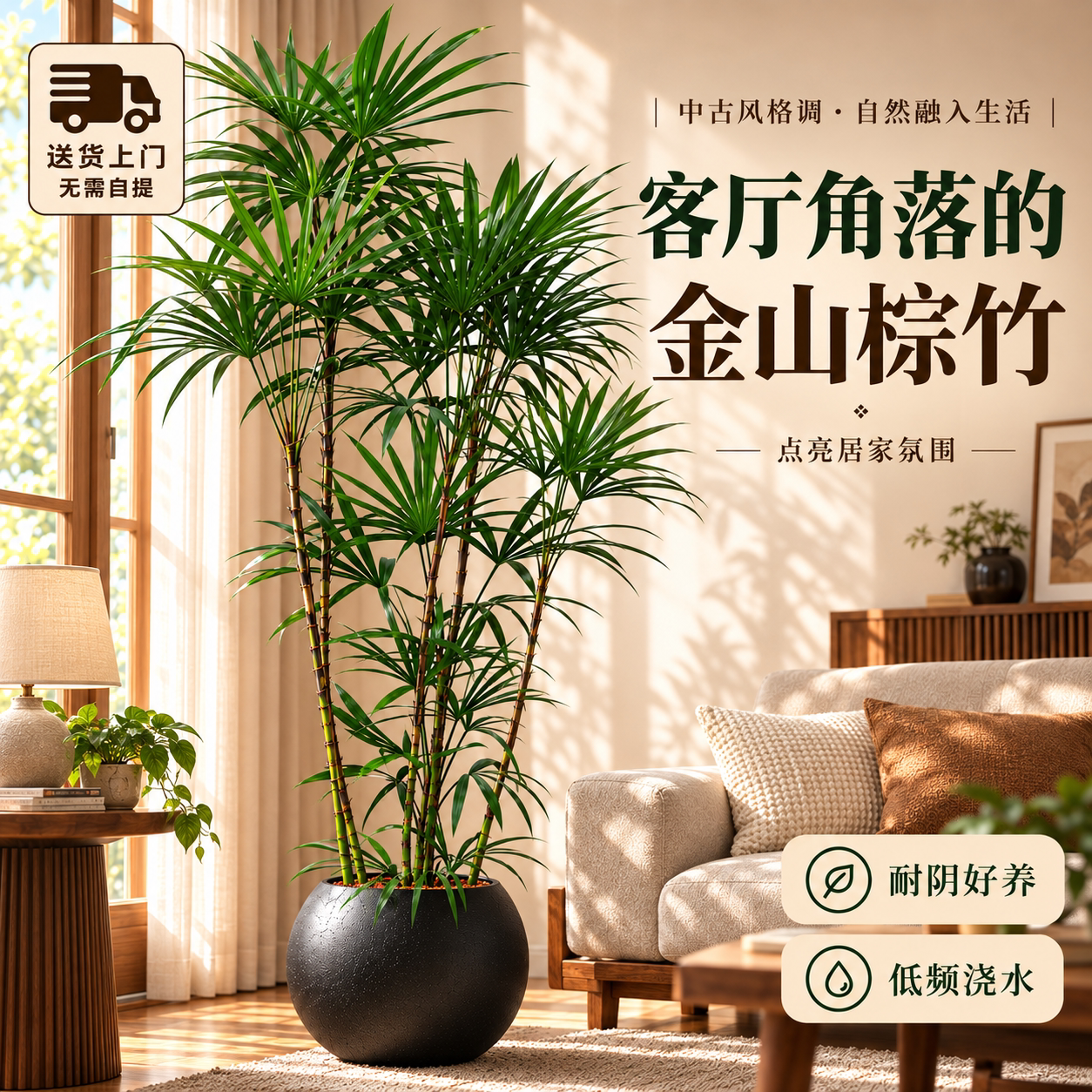 【特级精品】金山棕竹客厅绿植