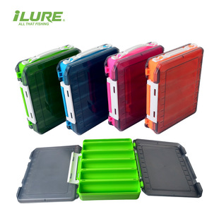 新款大容量多层木虾盒鱼虾盒假饵双面手提饵盒路亚铁板收纳配件盒