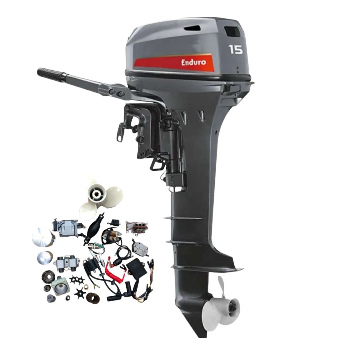Look here!2 stroke 15hp small long shaft outboard engine com