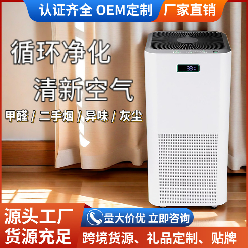 跨境负离子空气净化器除异味棋牌室除烟神器办公室除异味花粉微尘