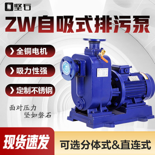 zw无堵塞排污自吸泵380V 20工业污水自吸泵 440V60HZ船用50ZW10