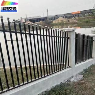 厂家小区锌杆护栏别墅围墙栅栏庭院厂区工地围栏隔离围墙栏杆