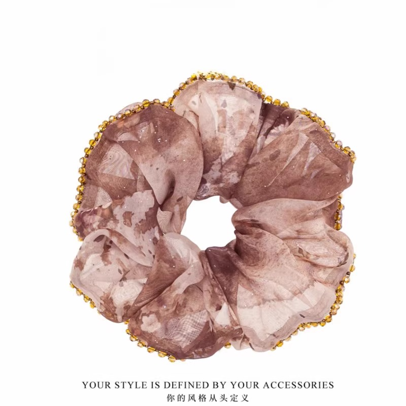 高级感韩系渐变色大肠发圈女新款碎花珠珠低丸子头绳精致减龄发饰,饰品/流行首饰/时尚饰品新,发饰,淘宝优惠券,粉丝福利购,淘宝优惠卷