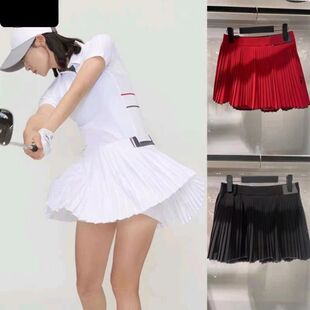 百搭休闲运动半身裙舒适速干百褶裙 新款 女士高尔夫服装 25夏季