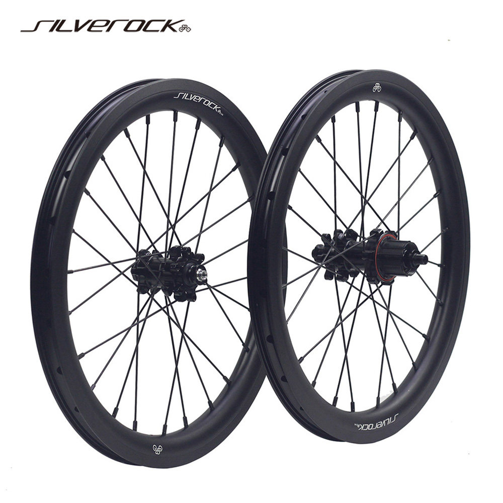 SILVEROCK SR30A铝合金小布碟刹轮组16寸349 RHUM联名折叠车专用