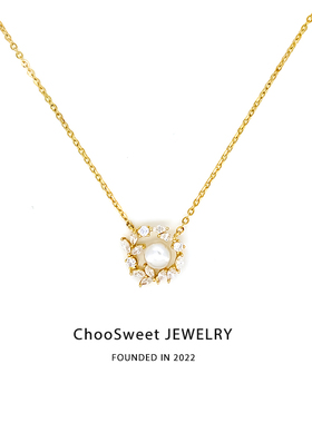 「Cindya花园」ChooSweet纯银项链女天然淡水珍珠轻奢小众设计感