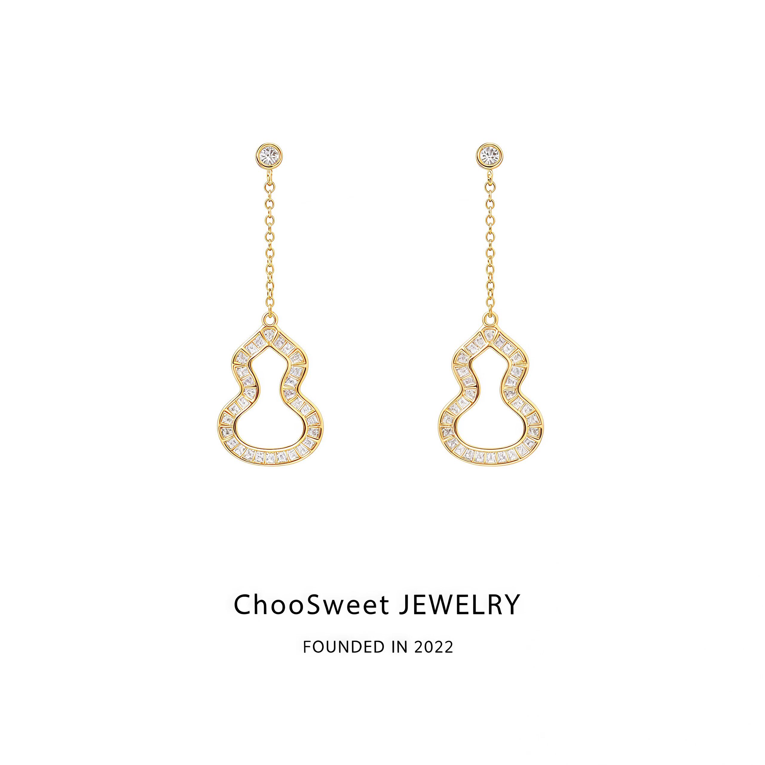 「福禄」ChooSweet 葫芦耳钉女925纯银高级感轻奢耳饰度假风耳坠
