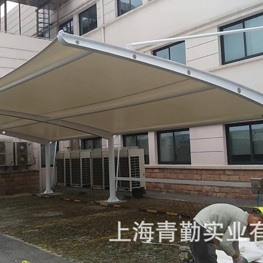 钢结构、膜结构雨棚、停车棚厂家供应支持