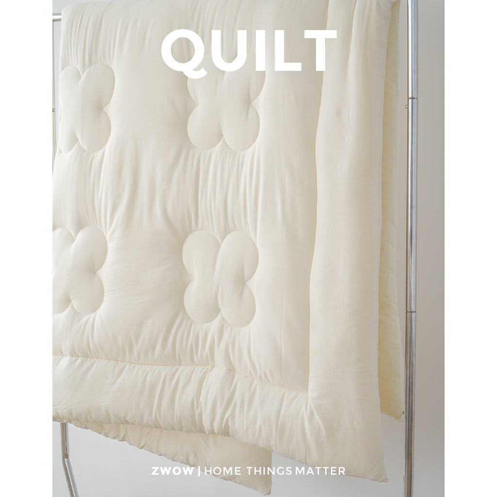 造卧zwow秋冬季纯棉全棉面料A类花朵绗缝蓬松大豆被纤维被子被芯