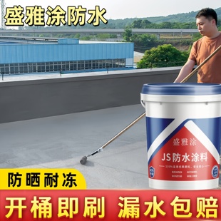 防水胶补漏裂缝渗水卫生间内外墙厕所js防水涂料水池鱼池长期泡水