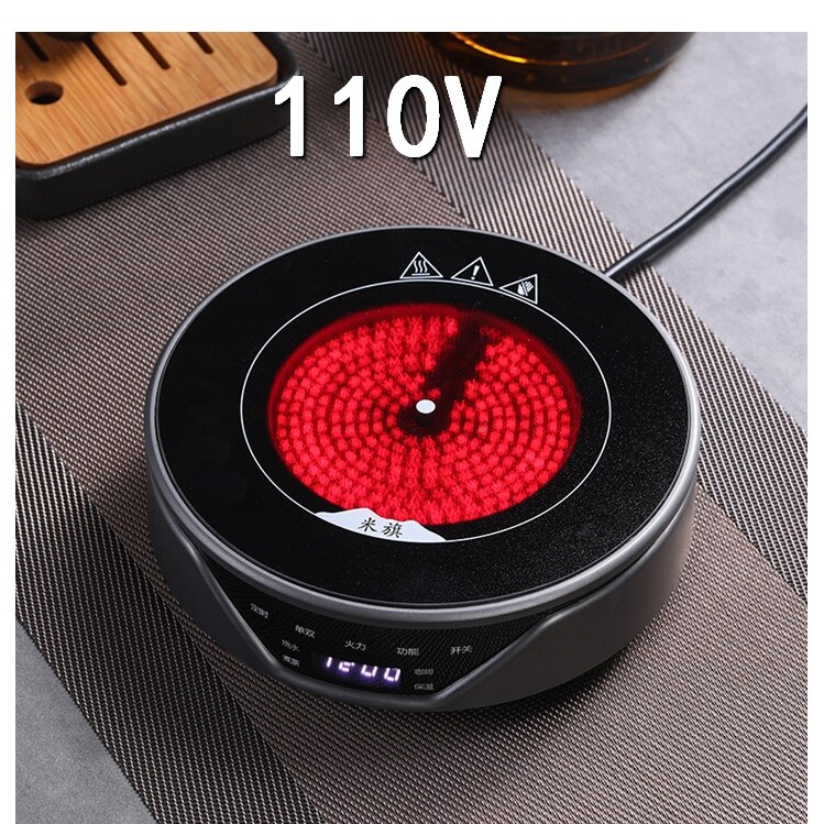 110V220V触屏电陶炉烧水煮茶器茶艺电陶炉不挑锅电陶炉静音煮茶炉