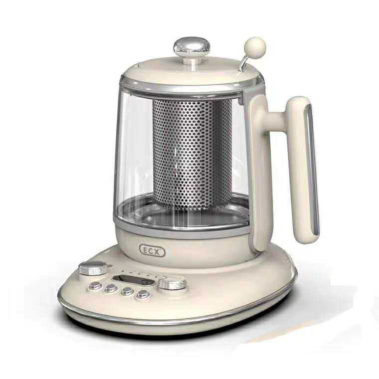 飞雁养生壶不锈钢滤网茶漏高硼硅玻璃炖盅多功能煮茶智能保温1.5L