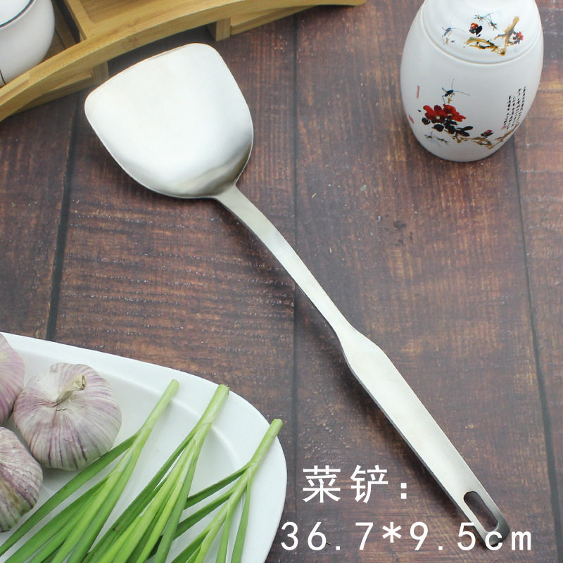 304不锈钢锅铲粥勺粉捞漏勺一体成型不锈钢厨房用具赠品