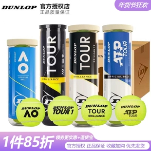 Dunlop邓禄普网球ATP TOUR胶罐筒装澳网AO比赛训练专用网球生肖球