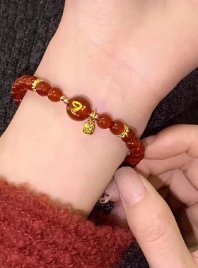 本命年巳蛇串珠手链女