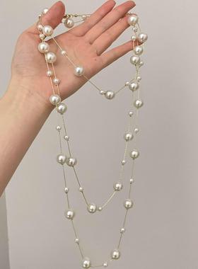 Vintage古着 Tassel pearl项链