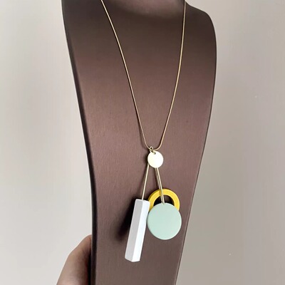 Vintage古着 Geometric crane项链