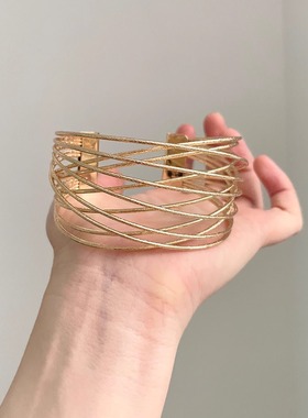 Vintage古着 Gold thread winding手镯