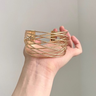 winding手镯 thread Vintage古着 Gold