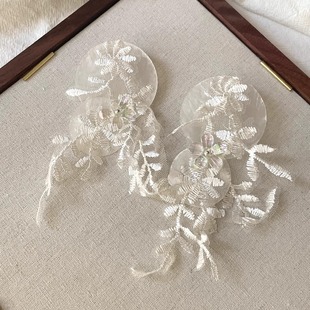 Vintage古着 Moonlight flower shell耳饰