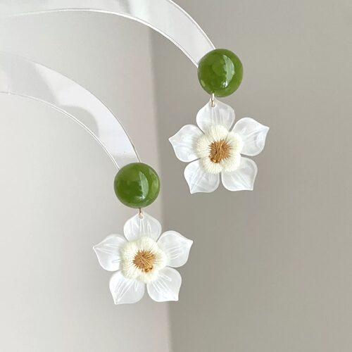 Vintage古着 Cool summer flowers耳饰