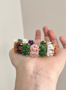 Vintage古着 Dopamine pearl flower手串