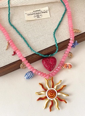 Vintage古着 Vacation illusion项链