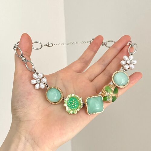 Vintage古着 Sea island wind singing项链