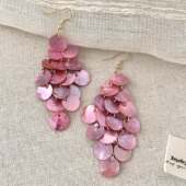 shell Vintage古着 Round tassel耳饰