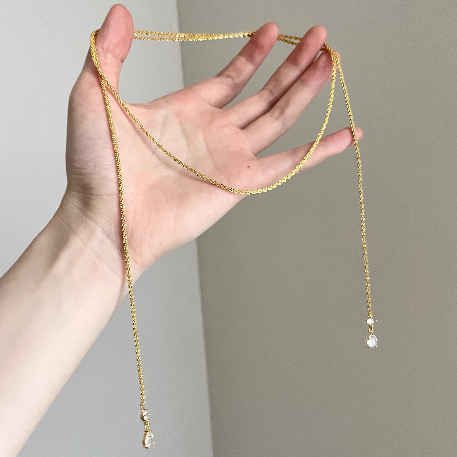 Vintage古着 Twin stars shining项链