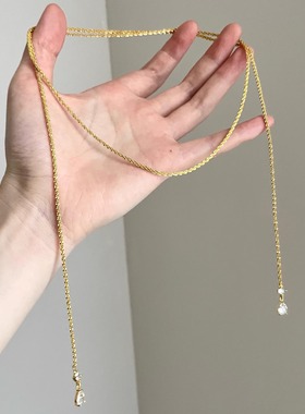 Vintage古着 Twin stars shining项链