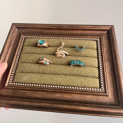 Vintage古着 Emerald golden snake套戒