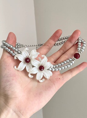 Vintage古着 Pearl light Iris项链