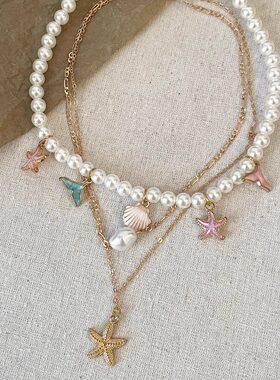 Vintage古着 Baroque ocean wind starlar项链