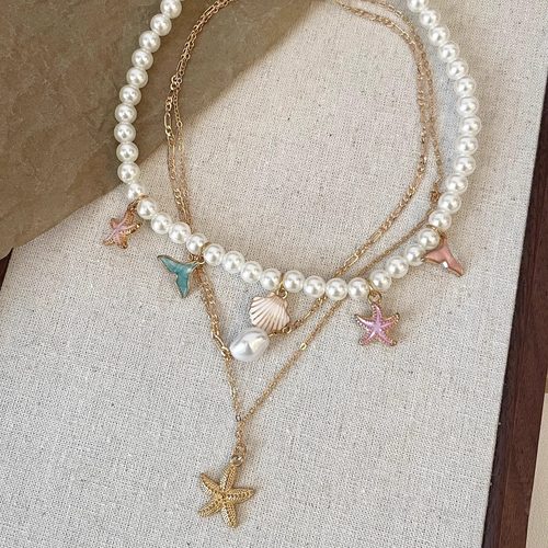 Vintage古着 Baroque ocean wind starlar项链