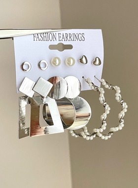 Vintage古着 Court geometry耳饰