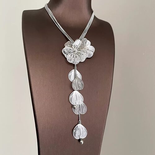 Vintage古着 Vintage tassel flowers项链