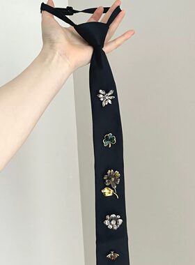 Vintage古着 Butterfly morning dew领带