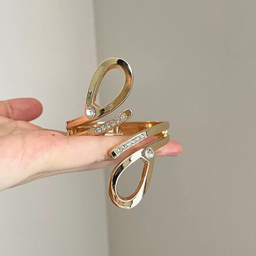 Vintage古着 Layered Crystal Bangle手镯