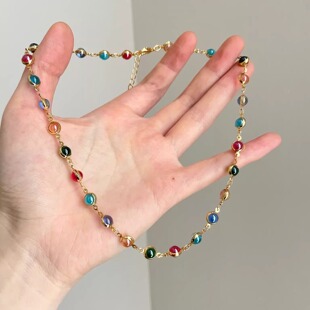 dream项链 bubble Vintage古着 Colorful