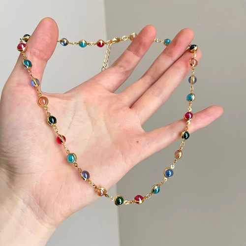 Vintage古着 Colorful bubble dream项链